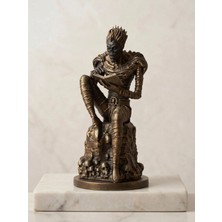 Lento Desing Death Note Ryuk Shinigami Eskitme Bronz Görünümlü Figür - Dekoratif Anime Heykel Biblo