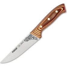 KSB Store 32101 Elite Kurban, Kasap Bıçağı 14,5 cm - Kahverengi Perçinli Kompozit Sap