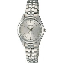 Casio Standart Kadın Kol Saati 5 ATM Suya Dayanıklı Gri Kadran ve Çelik Kordon ile Şık Tasarım LTP-1129A-7ARDF