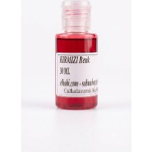 ElHobi 1 Adet  Sabun Boyası veya Renklendirici - Kırmızı - 30ml