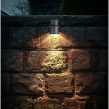Delixa Tekli Çağlayan Aplik IP54 Dış Mekan Zita Bahçe Aydınlatma Duvar Apliği + GU10 LED Ampul (