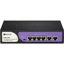 Bdcom S1000-4P2F 6 Port 10/100 4xpoe 60W 2XRJ45 Yönetilemez Switch