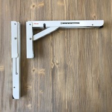 Delixa Katlanır Tekne Karananan Masa Ayağı 30CM 1 Takım Beyaz,