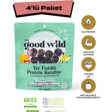 The Good Wild Yer Fıstıklı Protein Kurabiye | Glutensiz Atıştırmalık | Ilave Şekersiz | Hurma Püresi | 4X55 gr