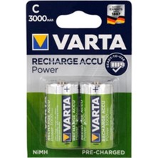 Delixa 3000MAH Bebek Ana Kucağı Pili 3000MAH C Orta Boy Pil 2li Paket Tombul LR14 R14 MN1400 Am2