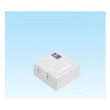 HCS 2 Port Sıva Üstü Priz Kutusu, Toz Kapaklı, Boş