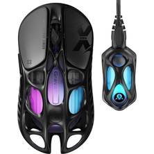 Delixa Gravastar Mercury x Pro Kablosuz Oyun Faresi - 32.000 Dpı Paw 3950 Sensör, 8.000Hz Yoklama Hızı, Mag