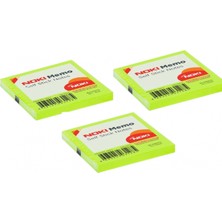 Noki Yapışkan Notluk (76*76 ) Yeşil Memo 12211 (Postıt) ( 3 Adet)