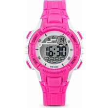 Saattino Kız Çocuk Pembe Dijital Spor Silikon Kordon Kol Saati ST-304432