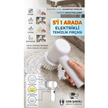 Mabelme Store Şarjlı 5 Başlıklı Otomatik Temizleme Fırçası