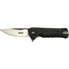 Mabelme Store Crkt Muskie 202 Bk Siyah Kamp / Outdoor Çakı 18 cm - Yarı Otomatik, Kemerlikli, Kutulu