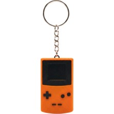 Lento Desing 3D Baskı Turuncu Retro Oyun Konsolu (Gameboy) Anahtarlık - Canlı Renkli Oyuncu (Gamer) Aksesuarı