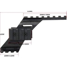 Mabelme Store Için   Polimer Naylon  Fener, Lazer  Üst Ray  22MM