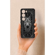 Vip Case Vivo V40 Lite 5g Uyumlu Etnik Kurt Desenli Silikon Kılıf