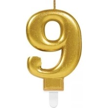 Mabelme Store 9 Rakam Mum Gold Renk