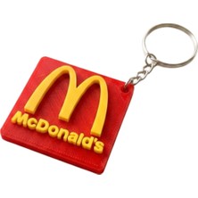 Lento Desing Mcdonald's Logolu 3D Baskı Anahtarlık - Ikonik "m" Tasarımlı Çanta ve Anahtar Aksesuarı