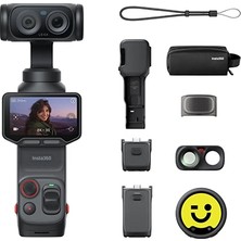 INSTA360 Luna Ultra Creator Bundle 8k Çift Lensli Gimbal Siyah Aksiyon Kamerası