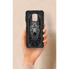 Vip Case Redmi Note 9 Pro 9s Uyumlu Etnik Kurt Desenli Silikon Kılıf