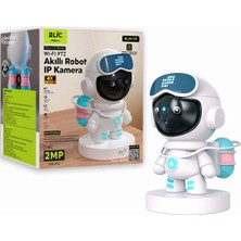 Sarftech Akıllı Argenomik Wifi Robot Ip Kamera 4K Ultra Hd 360 Dönebilen Gece Görüşlü Akıllı Wifi Ev Güvenlik Kamerası