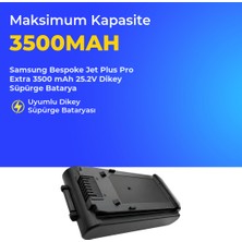 Ümit Maker Samsung Bespoke Jet Plus Pro Extra 3500 Mah 25.2V Dikey Süpürge Batarya