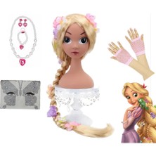Bemora Kids Rapunzel Peruk Seti - Doğum Günü Aksesuar Peruk Seti