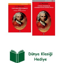 Say Jean - Jacques Rousseau 2 Kitap Seti + Dünya Klasiği Hediye