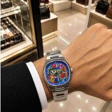 Engineer's Accessories Oval Çelik Erkek Saati Renkli