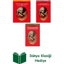 Say Jean - Jacques Rousseau 3 Kitap Seti + Dünya Klasiği Hediye