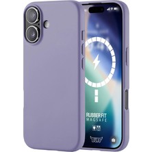 Buff iPhone 17 Magsafe Rubber Fit Silikon Kılıf - Mor