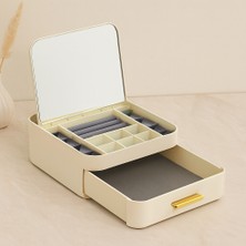Hsc Bilişim Aynalı Takı Organizeri - 10 Bölmeli Çekmeceli (20X22X8.5 Cm)