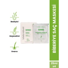 Bade Natural Biberiye Saç Maskesi 4x25 ml Doğal Besleyici Krem Tüm Saçlar İçin Güçlendirici