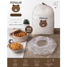 Sevora Home 100 Adet Pratik Tazeliği Koruyan Tencere ve Tabak Bonesi Çok Amaçlı Kapak Gıda Bonesi