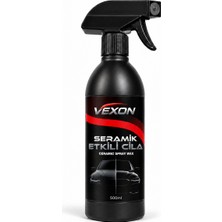 Vexon Seramik Etkili Sprey Cila 500 ml – Oto Hızlı Cila, Su Itici ve Parlaklık Sağlayan Araç Bakım Cilası