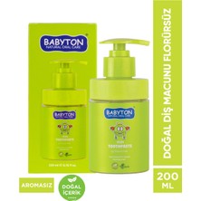 Babyton Doğal Aromasız Diş Macunu Florürsüz  200 ml