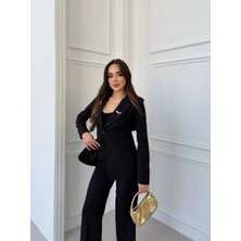 Trend Butik Burada Kadın Ceket Pantolon Ikili Takım