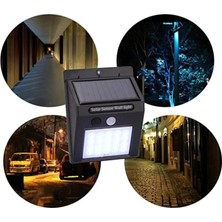 Usm Güneş Enerjili Solar Dış Mekan Lambası - 20 LED Aydınlatmalı - Duvar Tipi