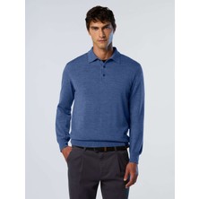 North Sails Merino Yün Polo Yaka Erkek Triko Kazak 12GG