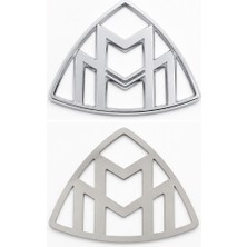EP Garaj Otomotiv Maybach Ön Panjur / Bagaj Amblemi 5.7 cm x 7.5 cm Krom Logo