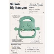 Usm Koyu Yeşil Bebek Silikon Diş Kaşıyıcı