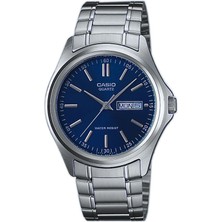 Casio MTP-1239D-2ADF Suya Dayanıklı Erkek Kol Saati Çelik Kordon ve Lacivert Kadran ile Şık