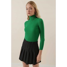 Onno Style Fitilli Balıkcı Yaka Basic Kazak