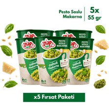 Shazel Snapeats Bardakta Pesto Soslu Çabuk Makarna 65G >x5