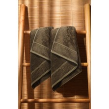 Teohomelinens  Ephesus El  & Yüz Havlusu, 2'li Set, %60 Bambu %40 Pamuk, Yeşil