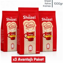 Shazel Kahve Kreması | 1000 gr | Flat Bottom | 3 Adet