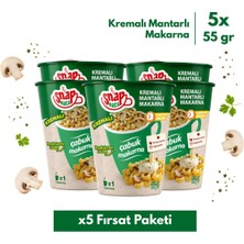 Shazel Snapeats Bardakta Kremalı Mantarlı Çabuk Makarna 65G >x5