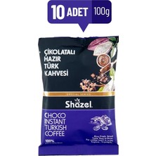 Shazel Çikolatalı Hazır Türk Kahvesi- 100 gr X10 Adet