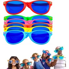 Ozkr Store Büyük Parti Gözlüğü Rengarenk 6 Adet 27X9 cm