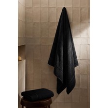 Teohomelinens  Ephesus Banyo Havlusu Seti, 2'li Set, %60 Bambu %40 Pamuk, Siyah