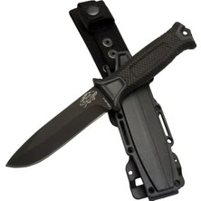 Ozkr Store Tiger Tactical Htm 1041 A Siyah Outdoor / Survival Bıçak 27CM - Kauçuk Sap, Kılıflı, Kutulu