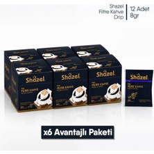 Shazel Filtre Kahve Drip | Classic | 8 gr x 12 Adet | 6 Kutu